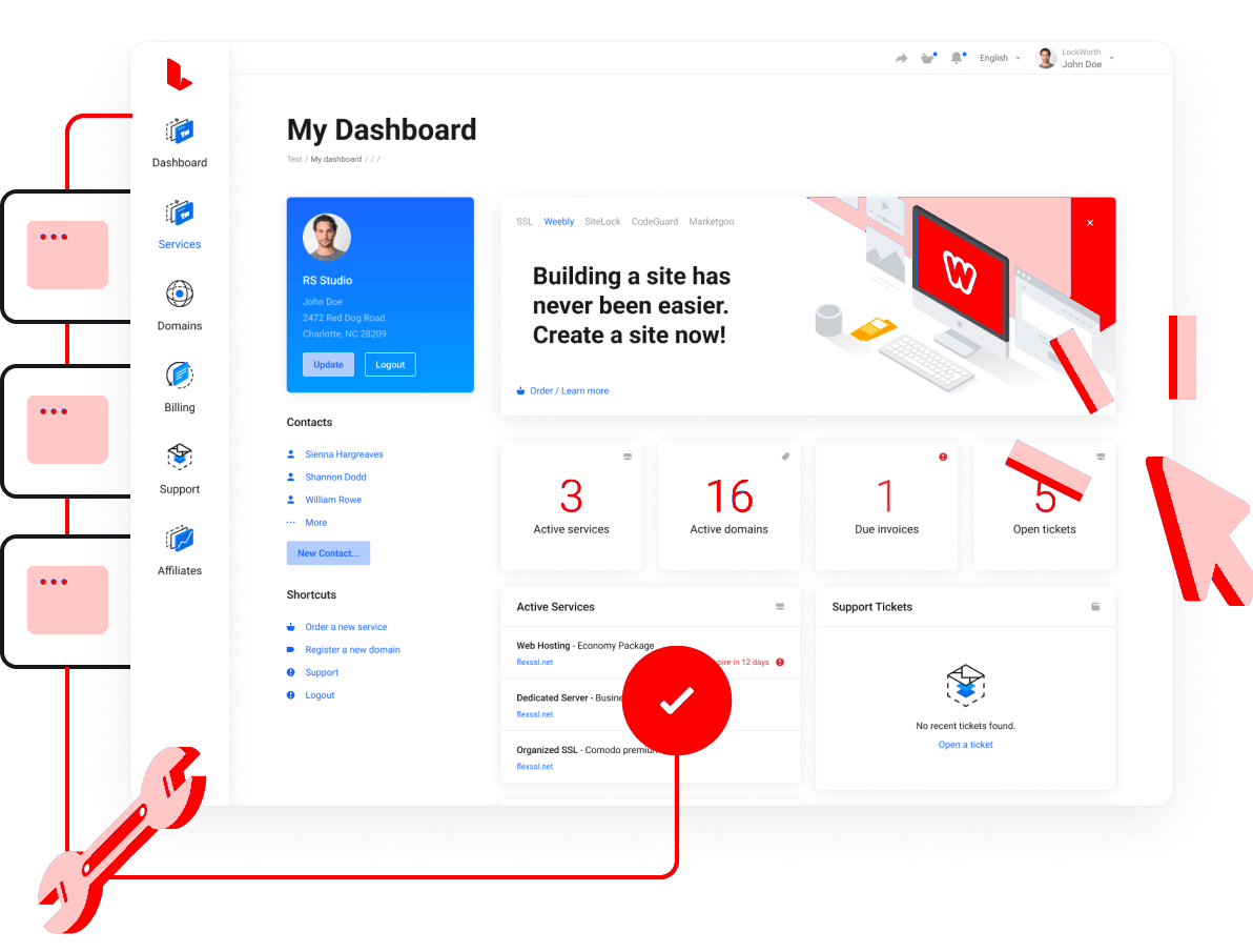 Domain Names - Simple domain management
